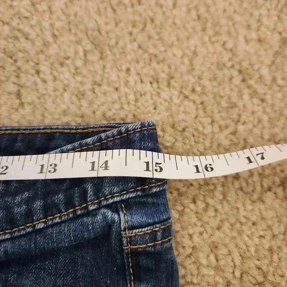 Mossimo Modern Bootcut Size 4S Blue Jeans 28" Waist Flare 99% Cotton #C49 - Picture 4 of 5